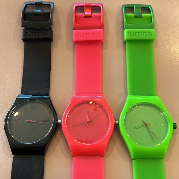 Rumba Silicon Watches.  Lot of 3. - Picture 2 of 6